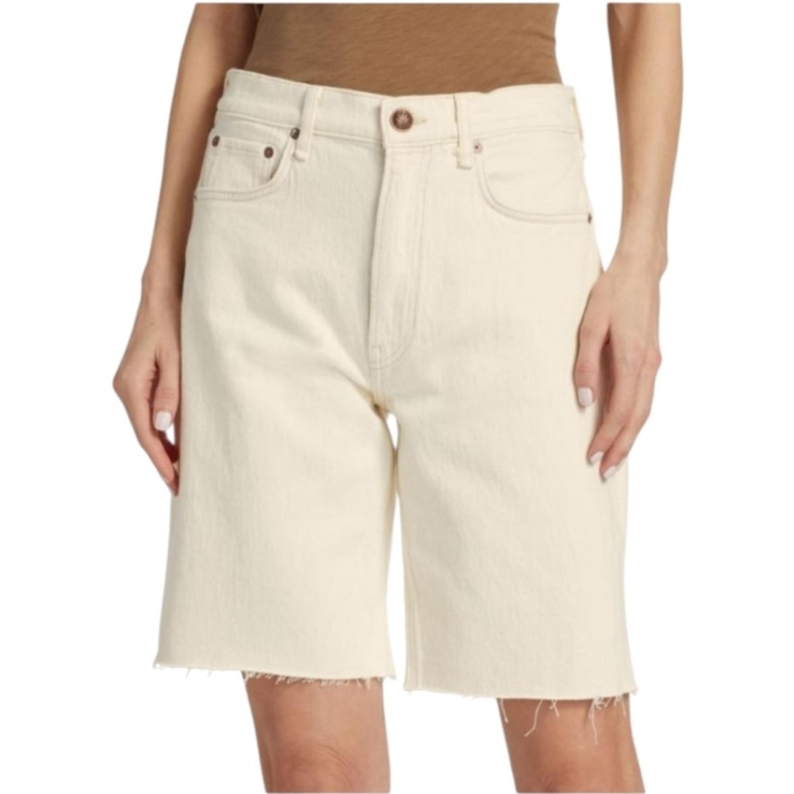 rag & bone Vintage Bermuda Mid-Rise Short in Ecru Size 28