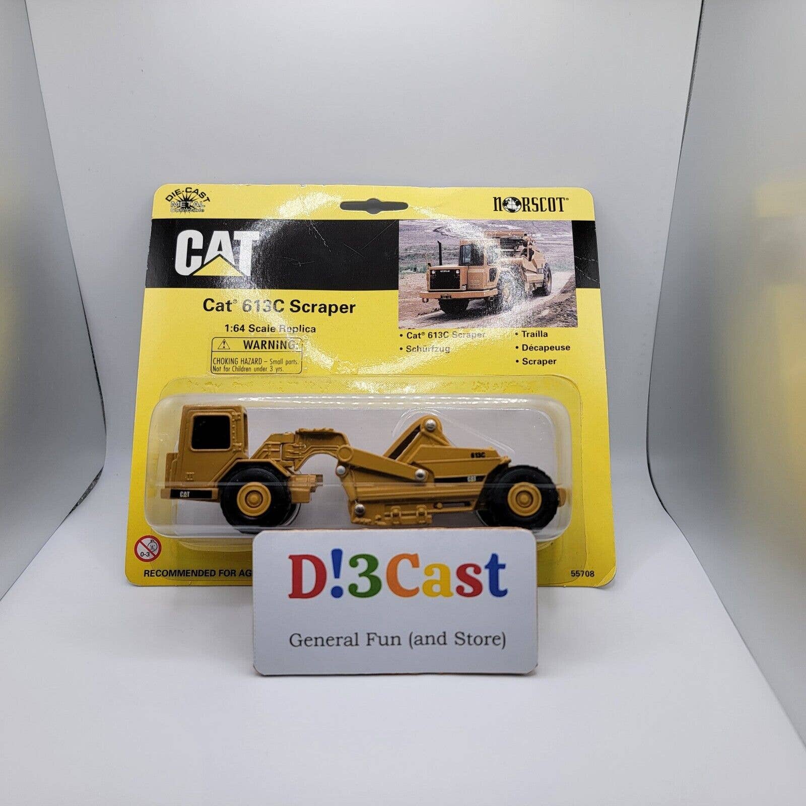 Norscot CAT 613C Scraper 1:64 scale (new) 55708