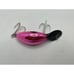 VTG Heddon Magnum Clatter Tadpolly TICKLED PINK Black Head LURE NIP
