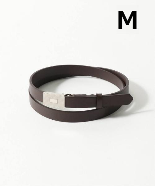 MAX80%OFF／セール開催中 SLIDE LEATHER AURALEE BELT Brown A24AB03RP-M 小物