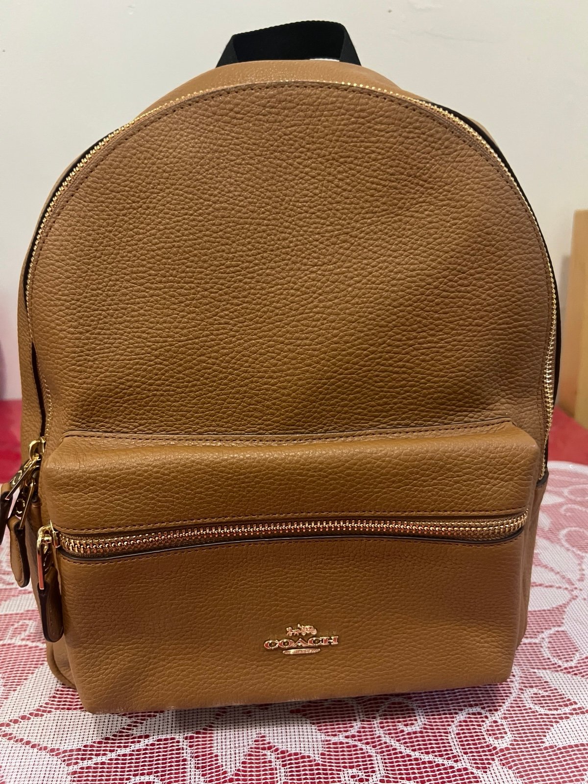 Coach backpack/ camel color