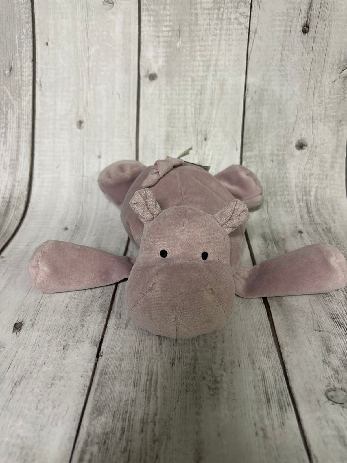 Jellycat Dozydou Hippo Plush Stuffed Animal 12 Lavender Rare Retired