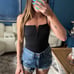Vici black vneck bodysuit