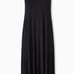 SUPER SOFT BLACK HI-LO MAXI DRESS