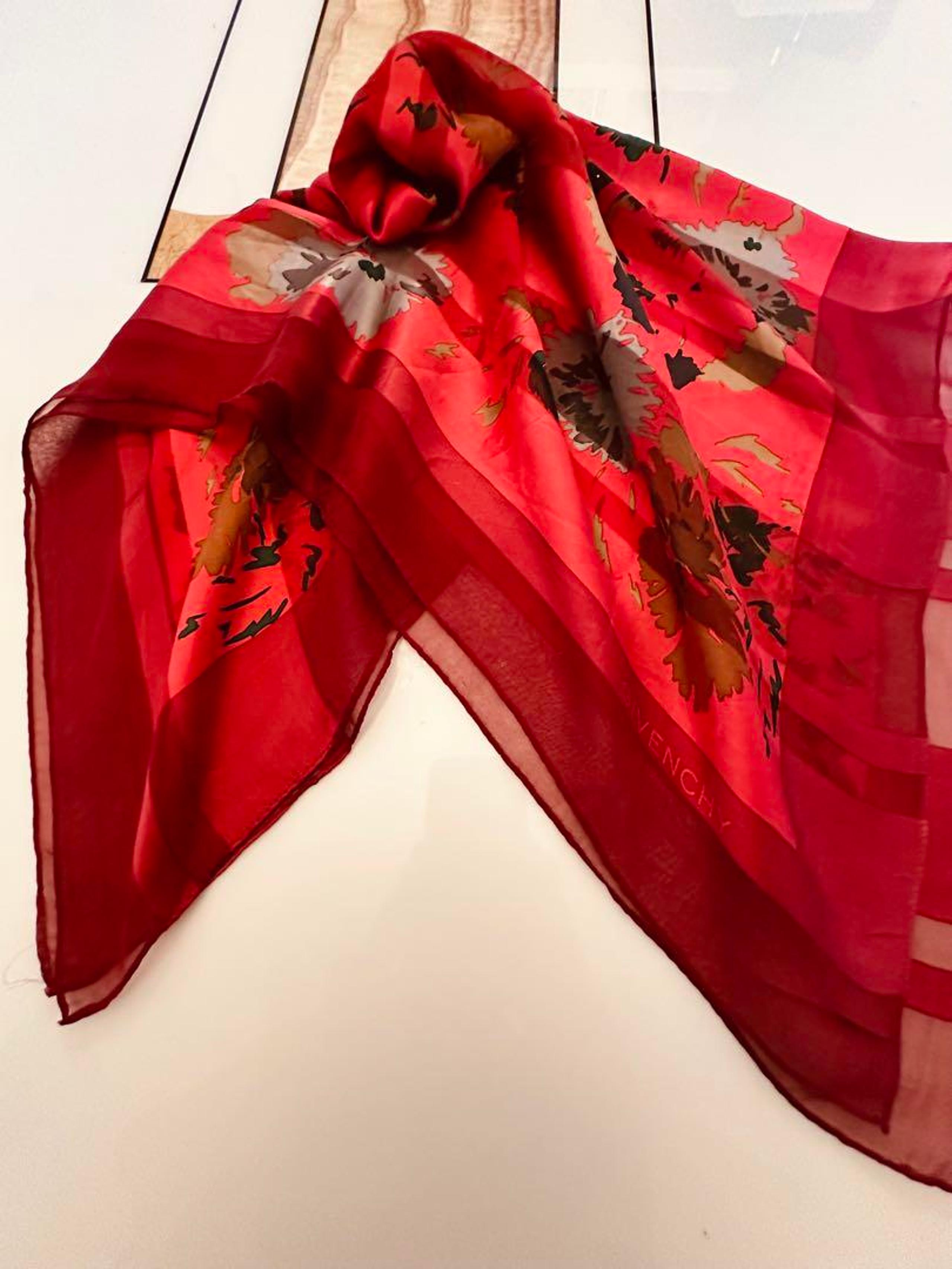 777 Givenchy Large Silk Scarf, 100% High-Quality Silk