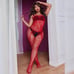 Plus red Fishnet BodyStocking Lingerie