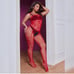 Plus red Fishnet BodyStocking Lingerie
