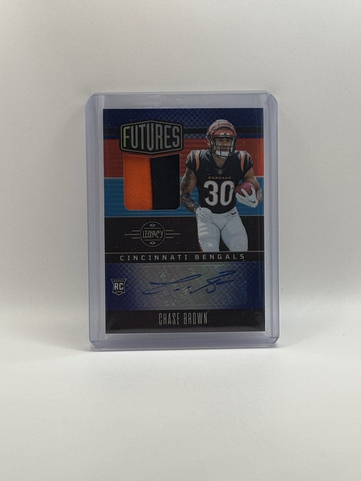 2023 Panini Legacy Chase Brown /25 Futures Rookie Patch Auto RPA **READ**