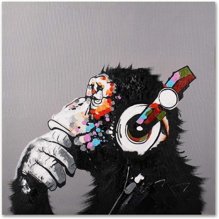 Monkey Canvas Wall Art Print Framed New