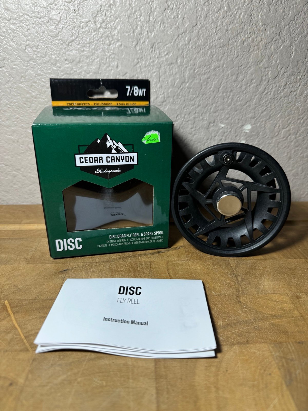 Shakespeare Cedar Canyon Disc Fly Reel 7/8 / Trout Fishing NEW