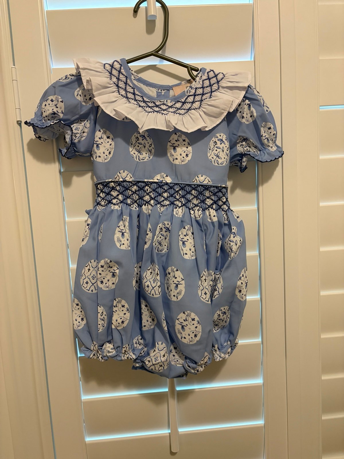 Smockingbird Chinoiserie Egg girls bubble 24m