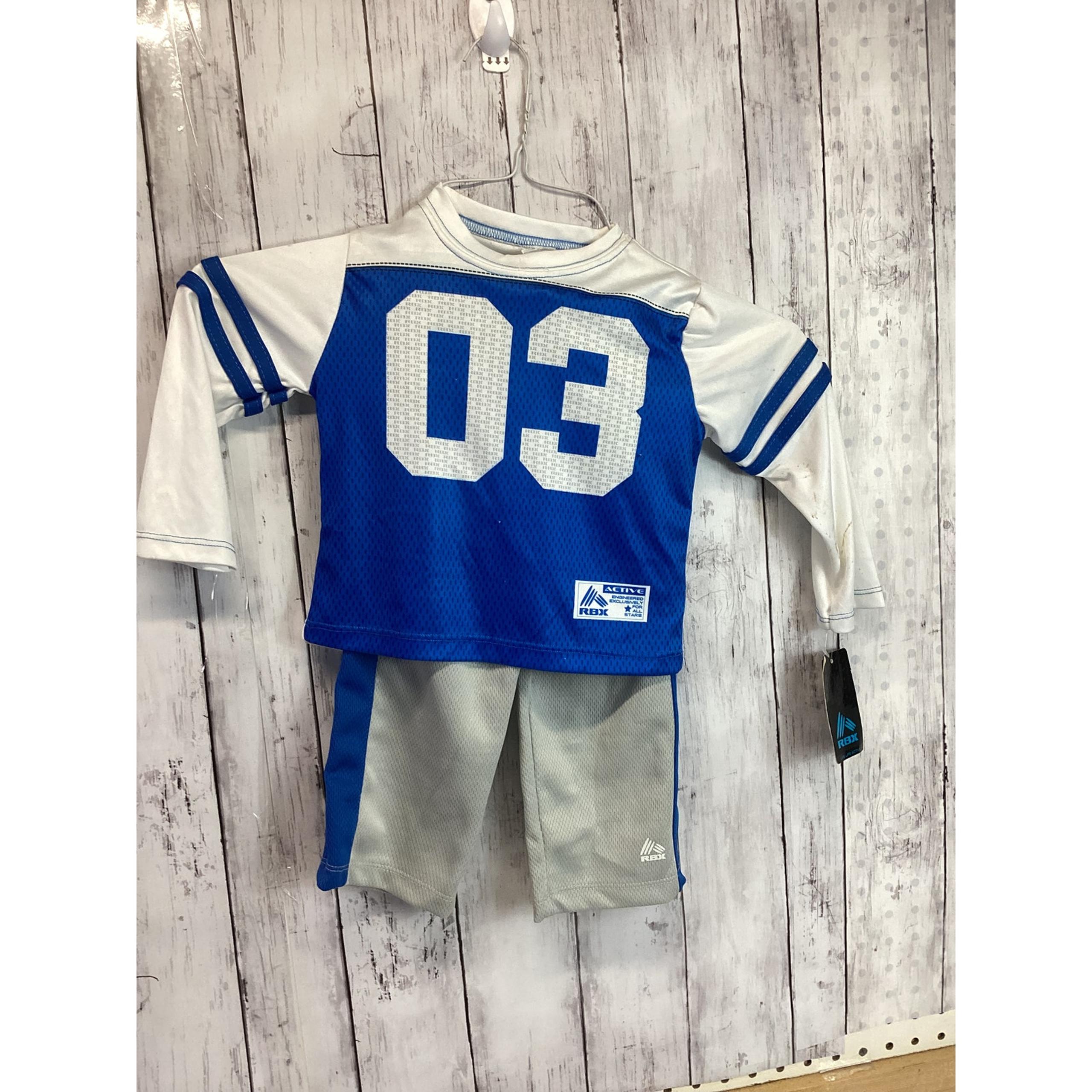 RBX Kids Athletic Uniform Outfit 2pcs Set Royal Blue Size 24 W/Tags