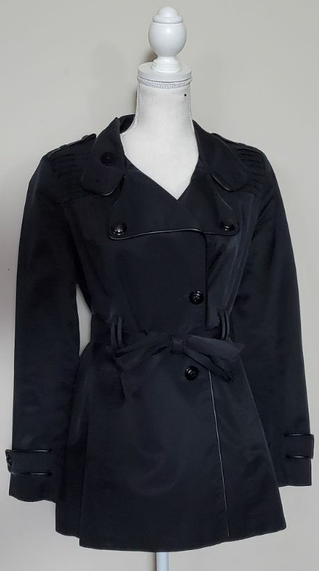 Via Spiga Black Pea Coat Sixe S
