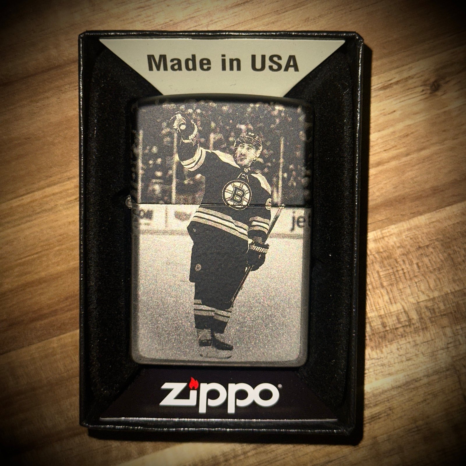 Custom Brad Marchand Laser Engraved Lighter