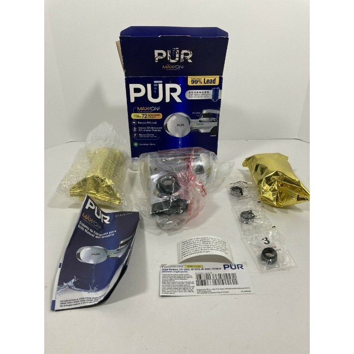 PUR Maxion Faucet Filtration System Model PFM400H w/ 2 Filters!
