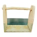 Primitive Rustic Wood and Metal Wire Storage Basket Farmhouse Barn Art