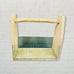 Primitive Rustic Wood and Metal Wire Storage Basket Farmhouse Barn Art