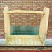 Primitive Rustic Wood and Metal Wire Storage Basket Farmhouse Barn Art