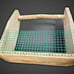 Primitive Rustic Wood and Metal Wire Storage Basket Farmhouse Barn Art