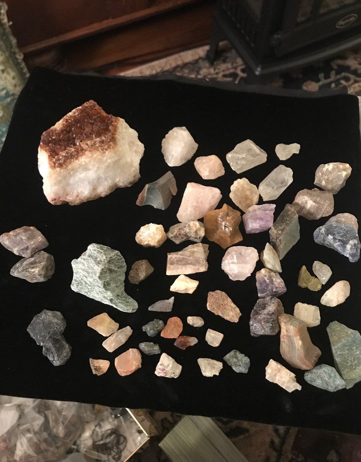 crystals and gemstones in the Rough