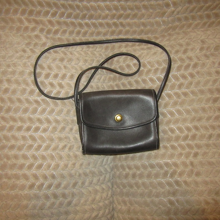 Vintage Coach Purse No. 047-1113 Black/Grey
