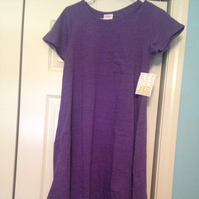 Lularoe Xxs Purple Microstriped carly