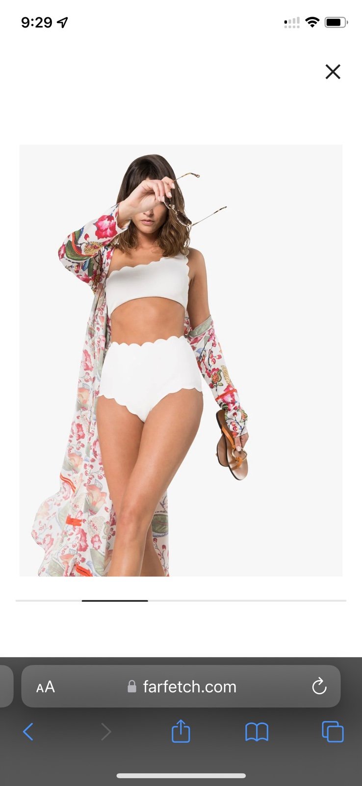 Marysia Bikini - Santa Barbara white scalloped
