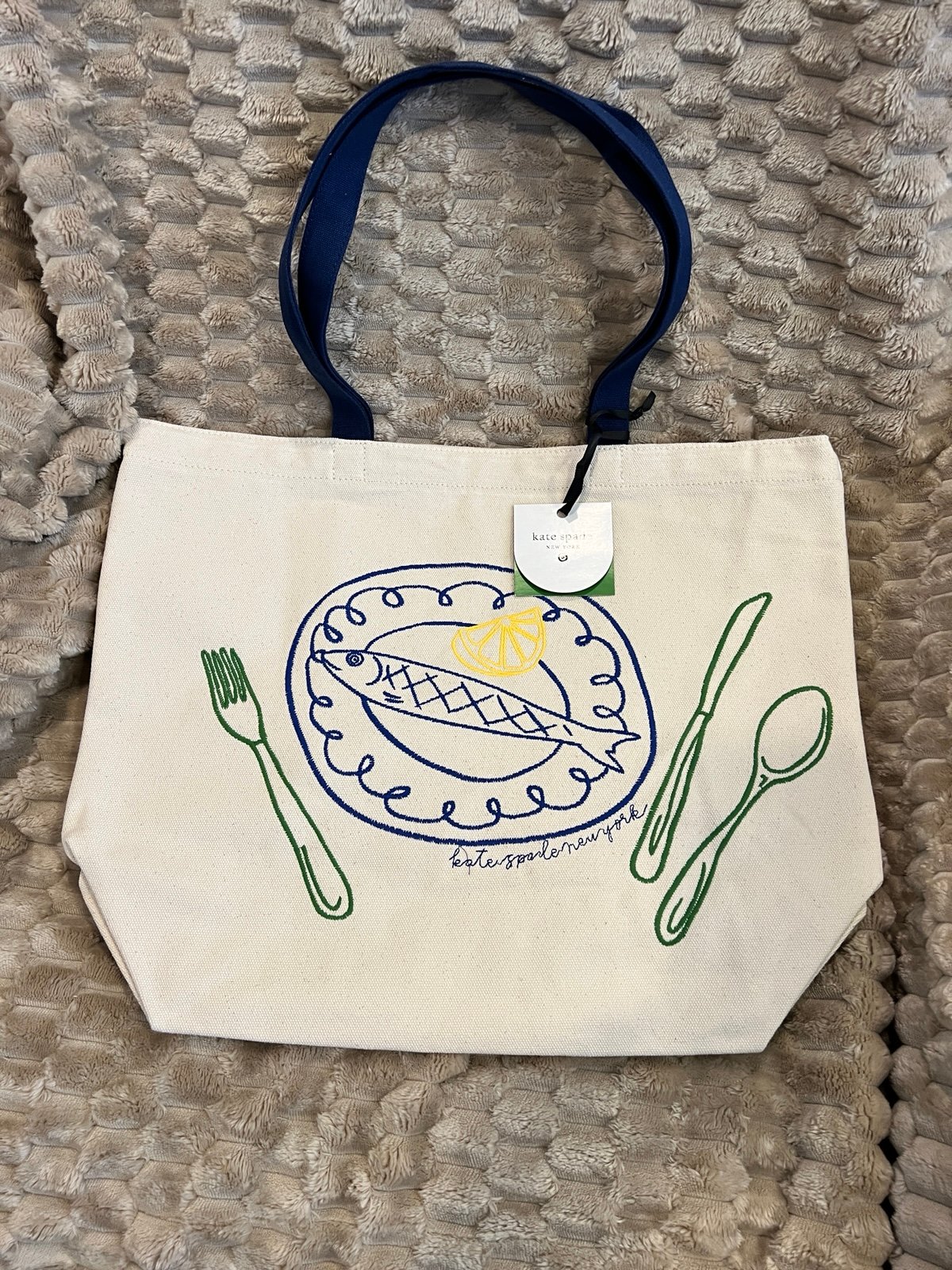 Fish Embroidered Canvas Tote Bag from kate spade new york x Target natural