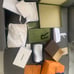 Random luxury bags tags and boxes
