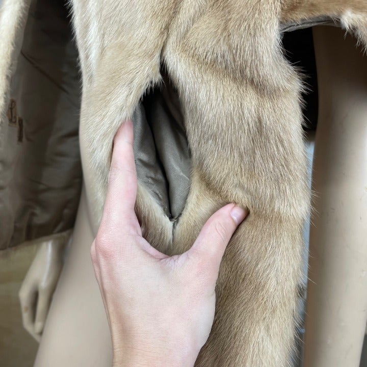 Canadian Fur Vintage Fur Shawl Wrap Genuine high quality Mink