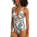 NWT La Blanca Pave The Way Multi-Strap Cross-Back 1-Piece Swimsuit Size 10