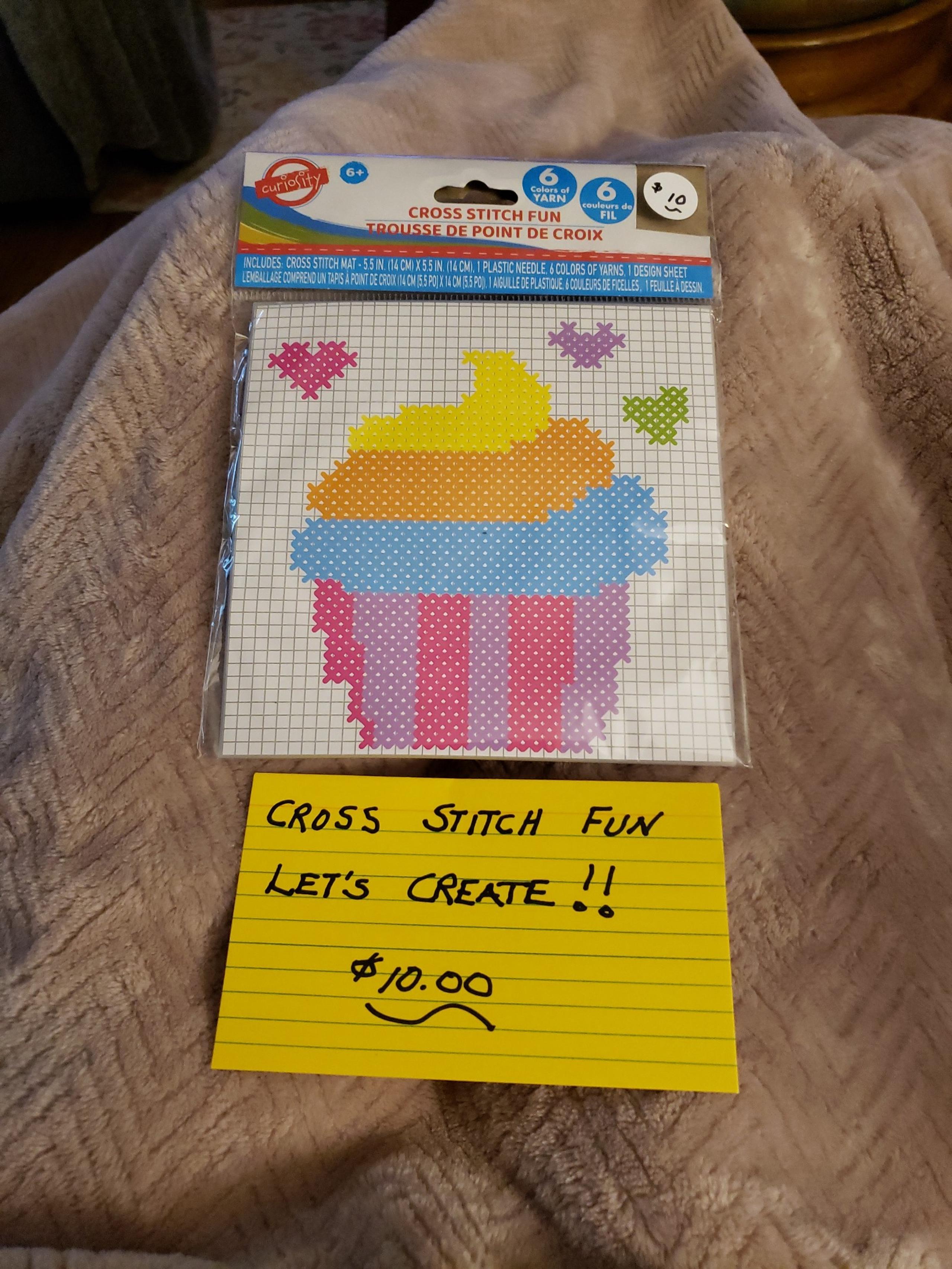 Cross Stitch Fun-Let's Create!!-$10.00