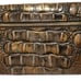 Brahmin Bronze Croc Embossed Trifold Wallet