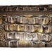 Brahmin Bronze Croc Embossed Trifold Wallet
