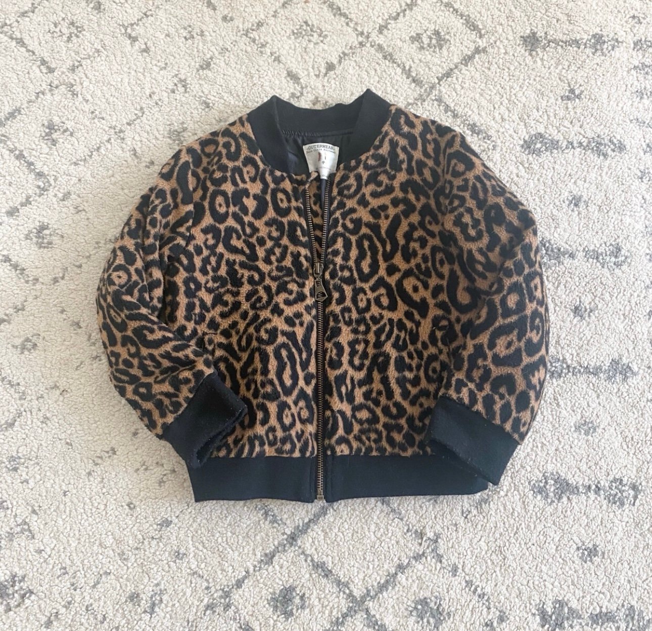 Zara leopard bomber