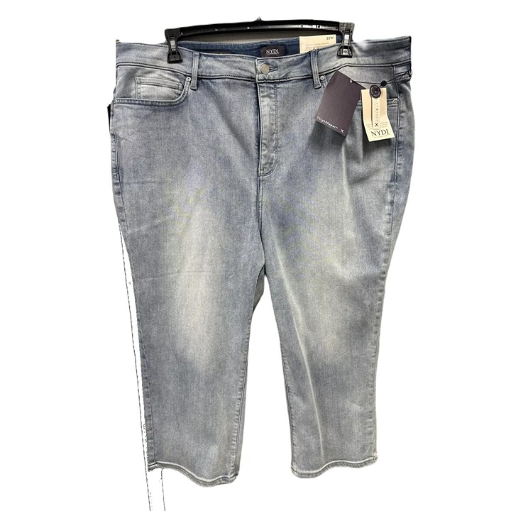 NYDJ Jeans Womens 22W Marilyn Straight Crop Thigh Shaper High Rise Claffection