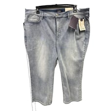NYDJ Jeans Womens 22W Marilyn Straight Crop Thigh Shaper High Rise Claffection