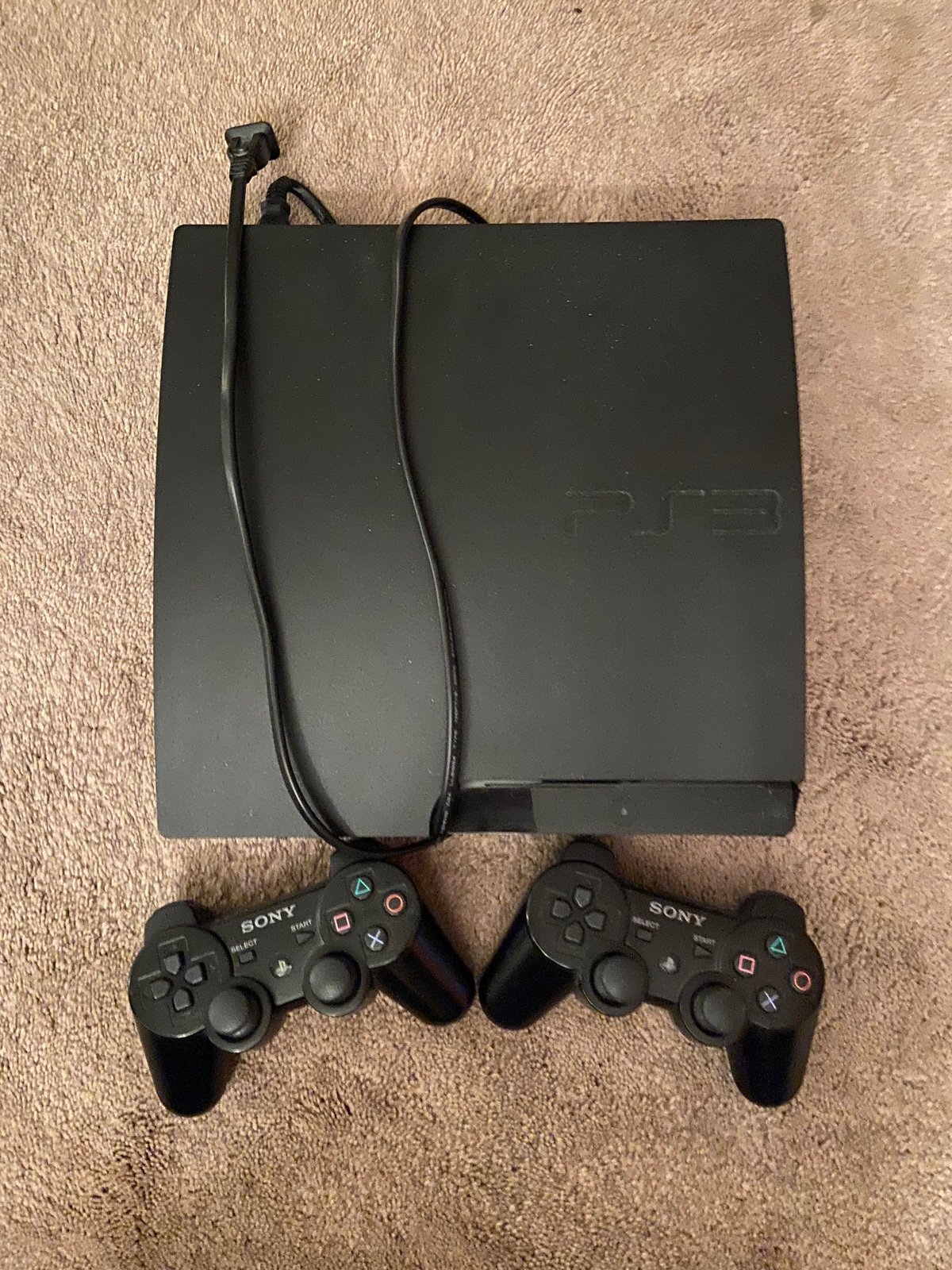 Playstation Three with Two Controllers
