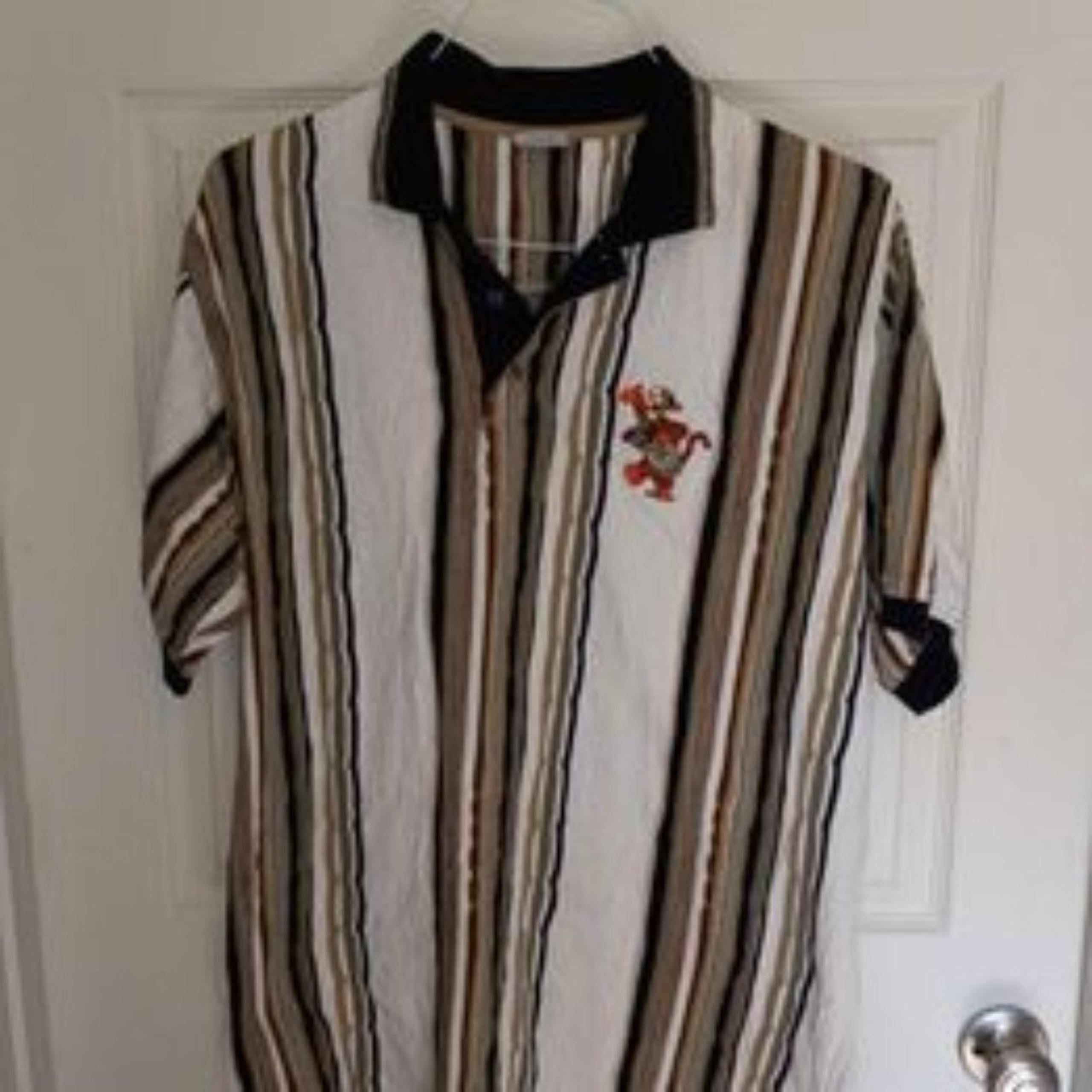 Tigger Mens Golf Shirt Size L