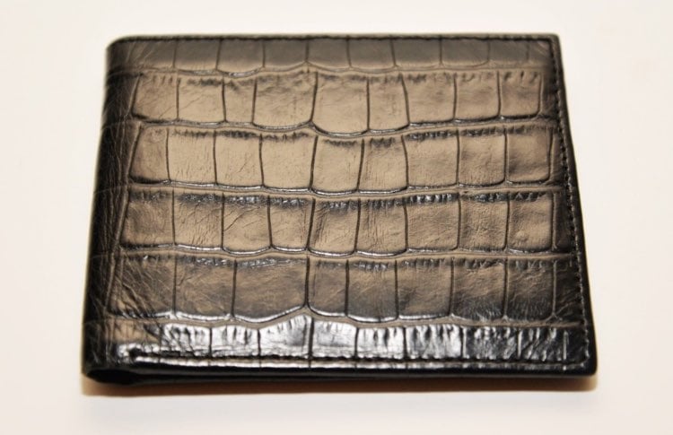 Banana Republic Blk Croc Leather wallet
