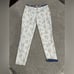 CARTONNIER BY ANTHROPOLOGIE Charlie Trouser Tan/White Floral and Chambray trim