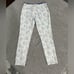 CARTONNIER BY ANTHROPOLOGIE Charlie Trouser Tan/White Floral and Chambray trim