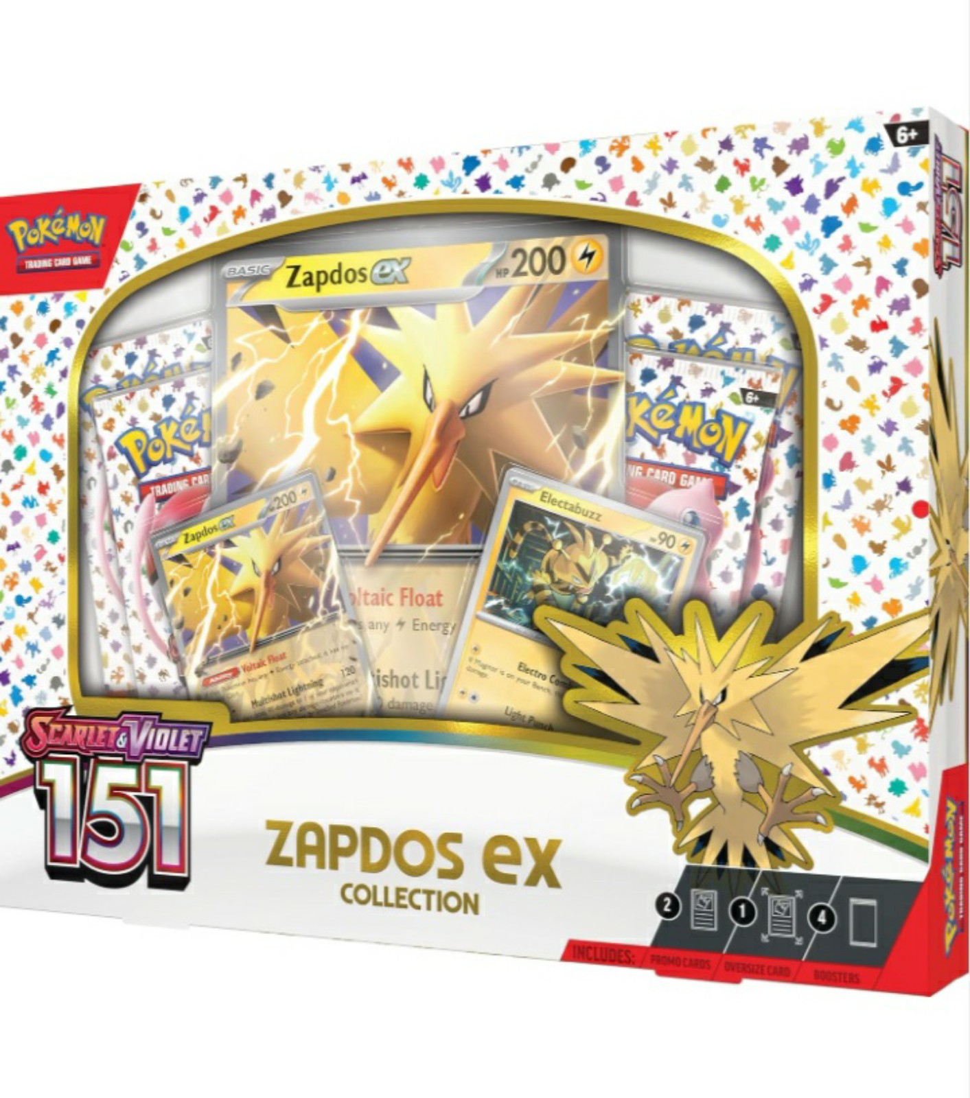 Pokemon TCG Scarlet & Violet 151 Zapdos EX box
