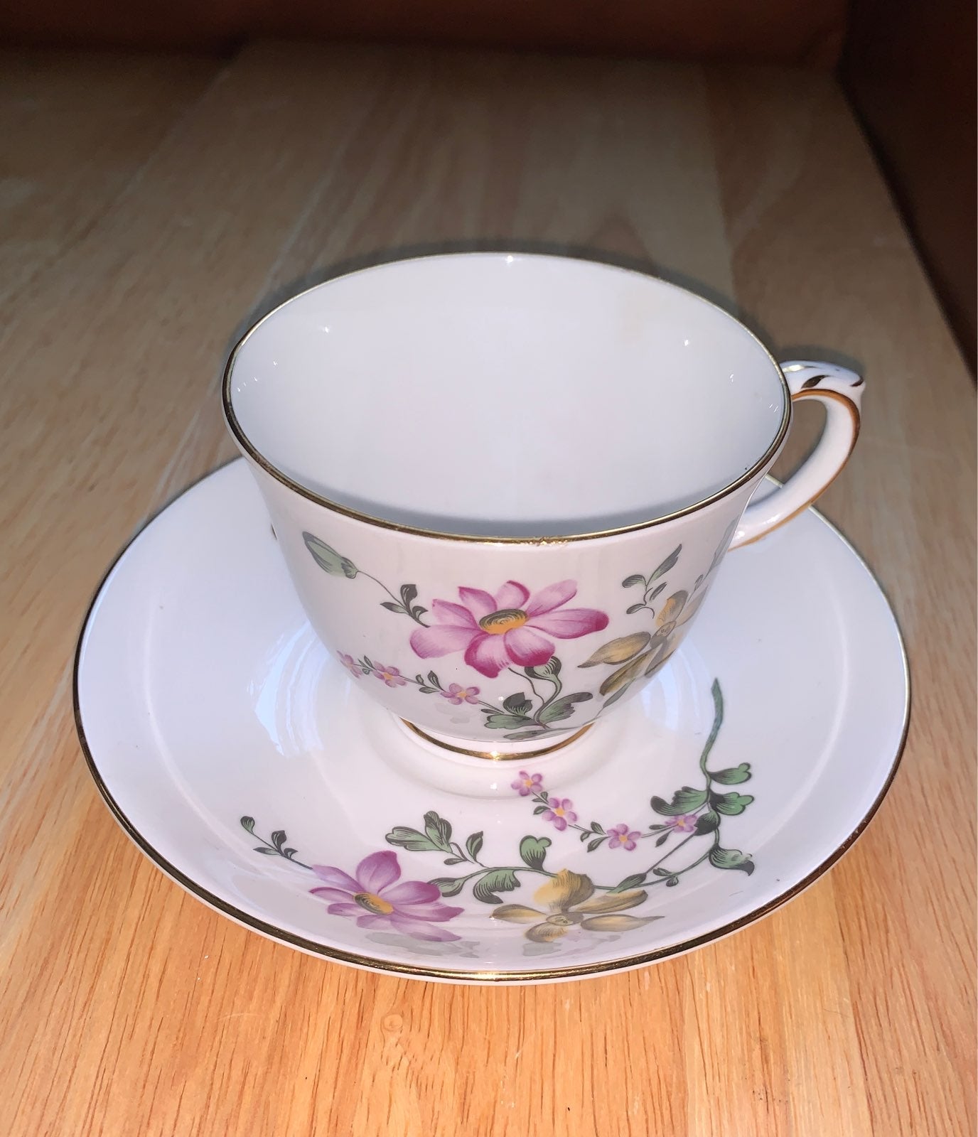 Crown Teacup and Saucer