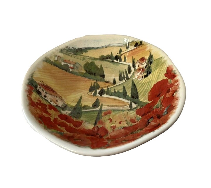Effetti Di Arte Handmade in Italy Opificio Etico Landscape Pasta Salad Bowl