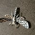 VTG Solid Sterling Silver 925 handmade Dragonfly brooch pin, 17.7g