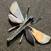 VTG Solid Sterling Silver 925 handmade Dragonfly brooch pin, 17.7g