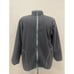 Lands End Fleece Mint & Gray Reversible Full Zip Jacket Lg 14-16 Regular Charity