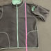 Lands End Fleece Mint & Gray Reversible Full Zip Jacket Lg 14-16 Regular Charity