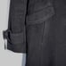 DKNY Wool/Cashmere Coat with Green Stitching (Has Flaws)